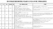 常州地铁运营分公司2019年第三季度公开招聘信息公告