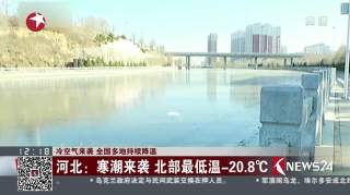 冷空气来袭全国多地持续降温：河北——寒潮来袭北部最低温-20.8℃