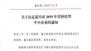 加速领跑！嘉兴科技城新增46家省级科技型中小企业