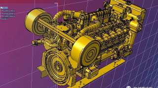【发动机电机】g3512发动机模型3D图纸 STEP格式