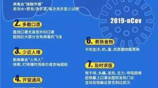 防御新型冠状病毒，人人要做8件事