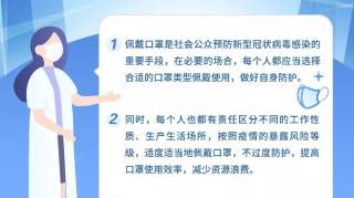 哪些场合可以不戴口罩？啥时候要换？权威指引来了