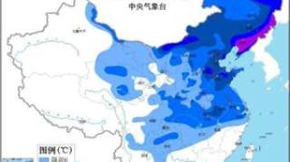 天气预报图冷到发紫 网友：广东人不配拥有冬天