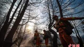 直击西藏林芝尼西村山火灭火救援现场 无人员伤亡 起火原因正在核查中