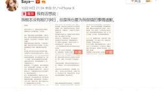 saya否认殴打孕妇，但还是愿意为所做的事道歉