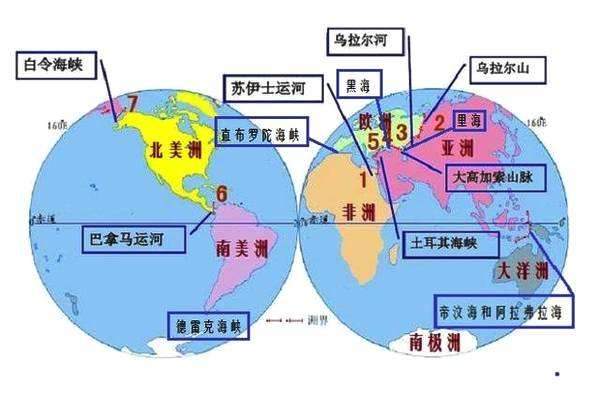 地图看世界；澳大利亚地跨大洋洲和亚洲