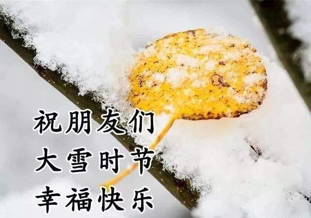 大雪节气最暖心的问候祝福语短信，大雪最美的祝福文字图片