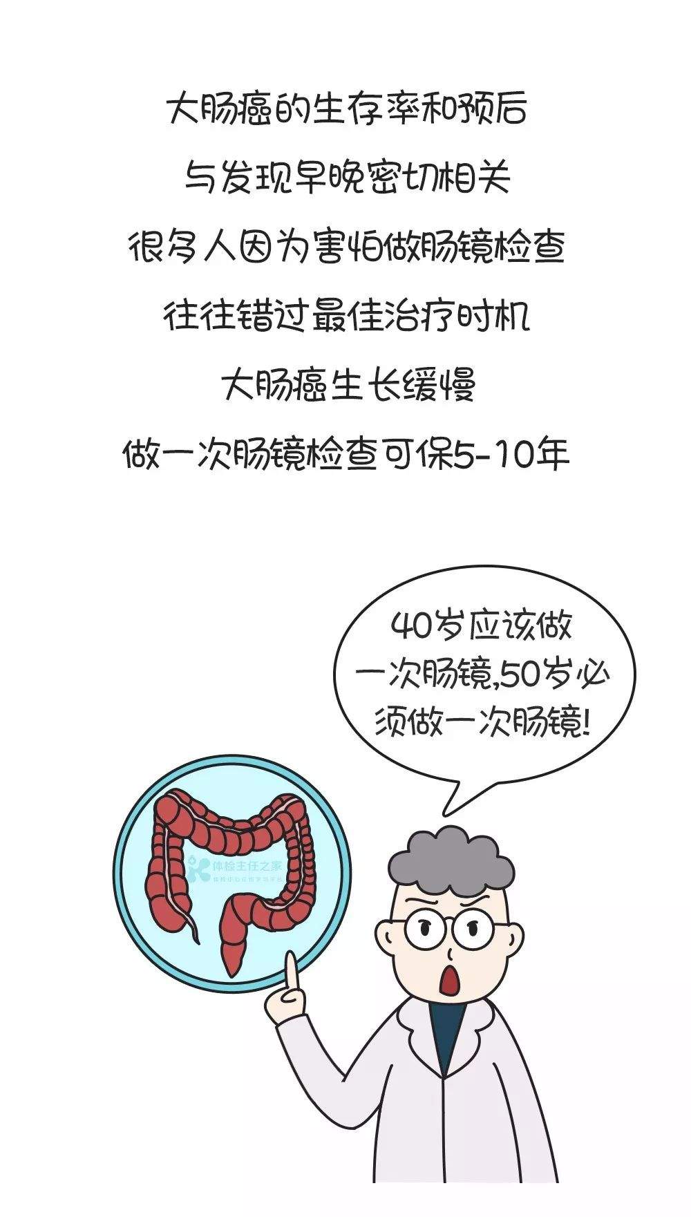 漫画：肠镜检查，肠道的准备很关键！