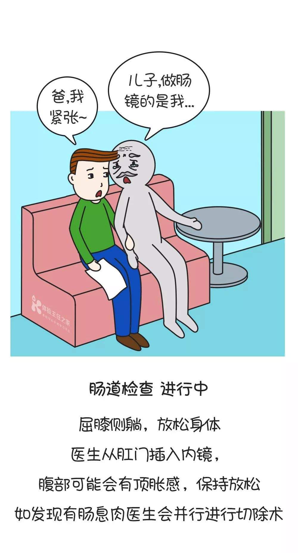 漫画：肠镜检查，肠道的准备很关键！