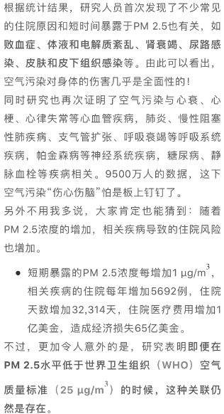 空气污染对身体的伤害有多大？BMJ发表9500万人数据