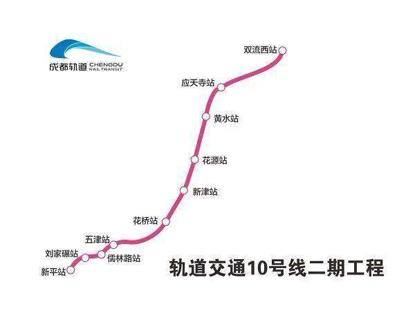 新消息! 成都地铁10号线二期今年开通试运营!