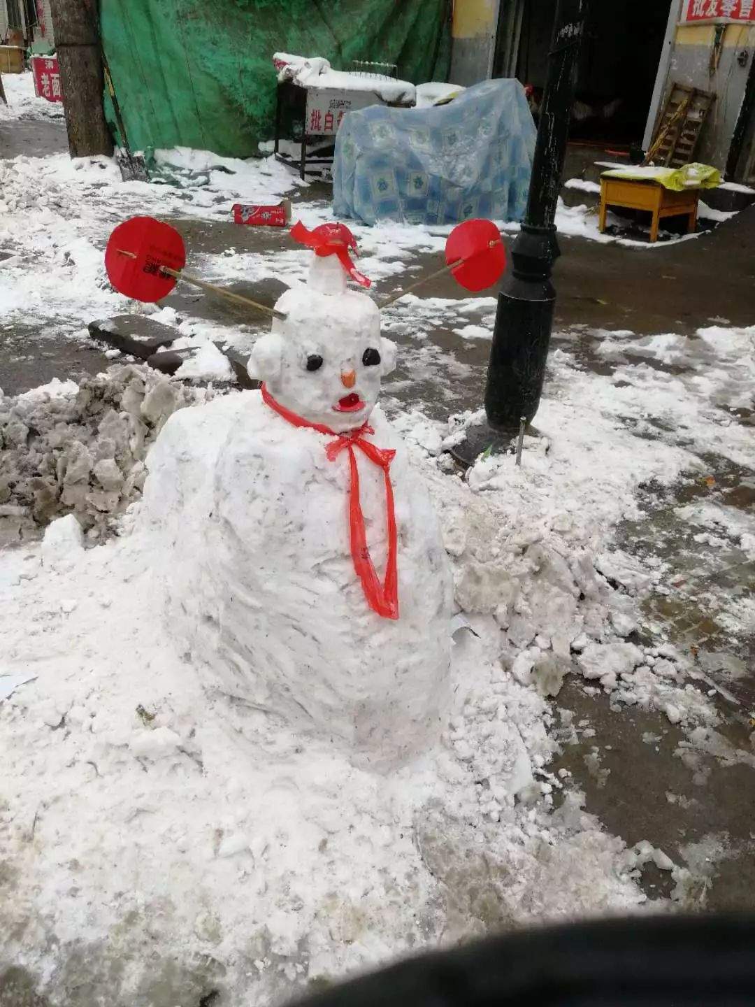 邱县2019年度第一届堆雪人大赛开始！