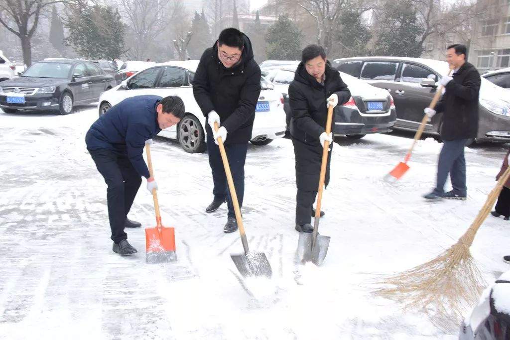 关注 | 市委宣传部连续两天组织党员干部职工扫雪除冰