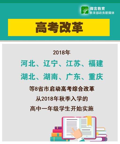 8省市2018年启动高考综合改革，方案将由各省市向社会发布