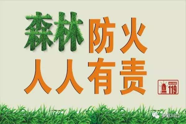 【通告】川口乡人民政府关于加强森林防火工作的通告