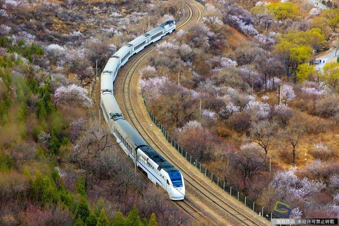 邂逅居庸关，花海和列车“都挺好”