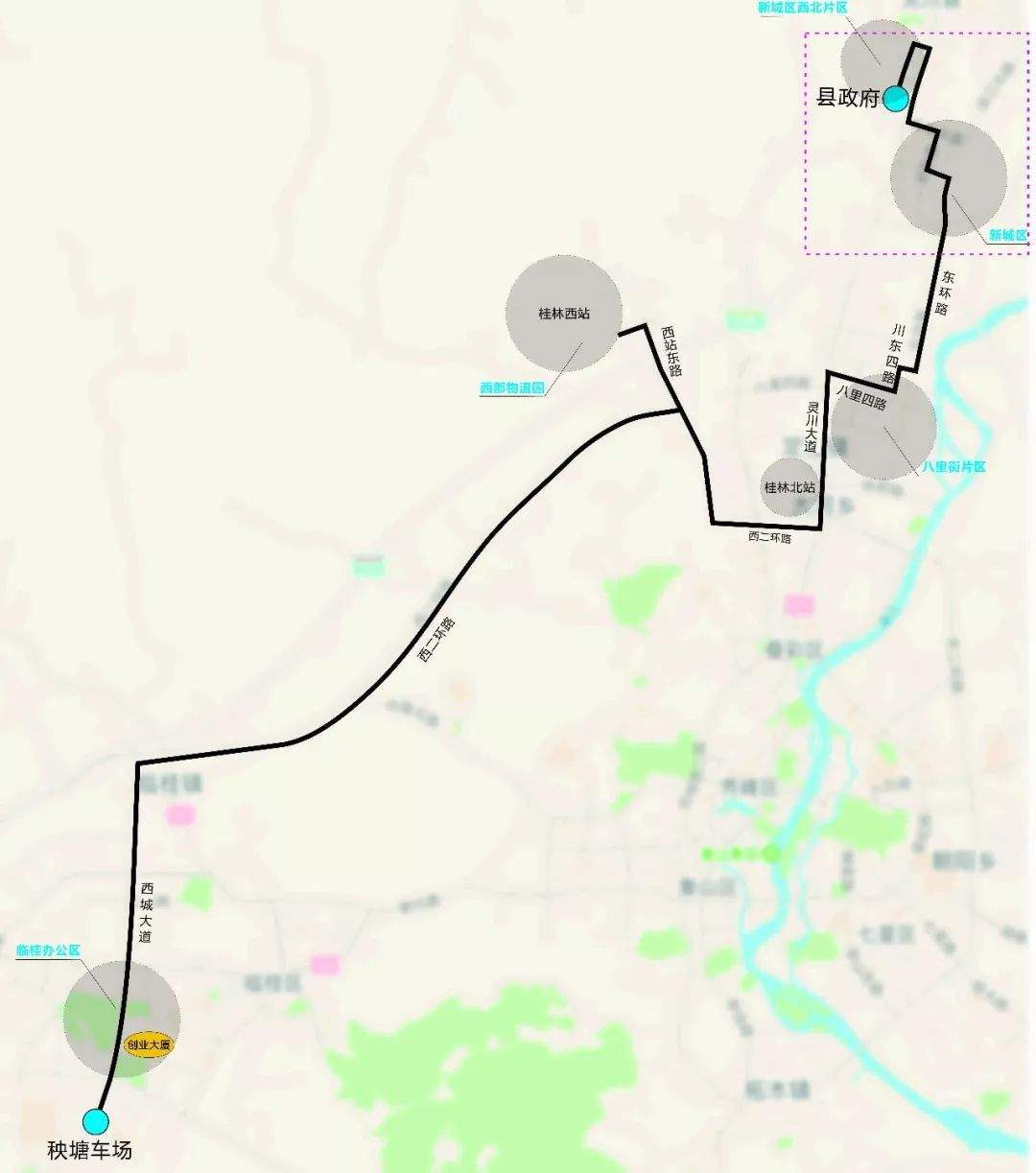 定了！桂林灵川至临桂首条公交线路正式开通！请互相转告！