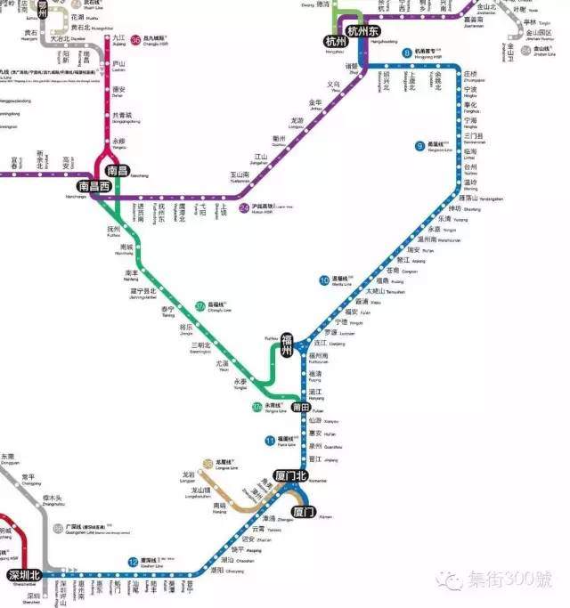 神人把全国高铁画得像坐地铁一样方便