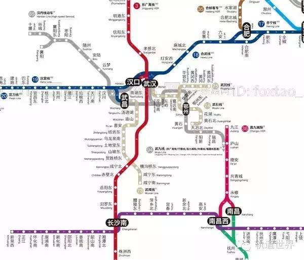 神人把全国高铁画得像坐地铁一样方便