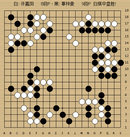 动图棋谱-棋圣战柯洁胜柁嘉熹 许嘉阳胜辜梓豪