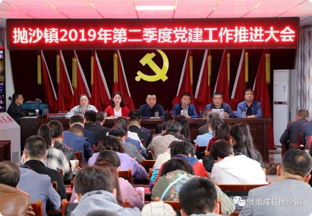 抛沙党建｜抛沙镇2019年第二季度党建工作推进大会