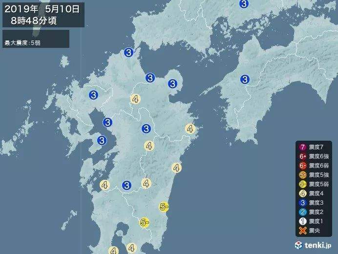 日本九州发生6.3级地震，宫崎、熊本、鹿儿岛等地震感强烈