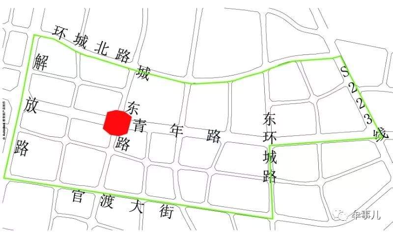 城东路与青年路交叉路口封闭施工公告