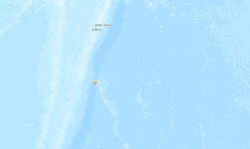 汤加南部海域发生5.0级地震 震源深度10千米