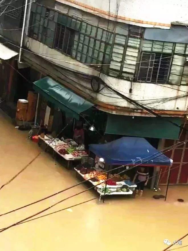 高陂又水浸街了...预计再超警戒水位!