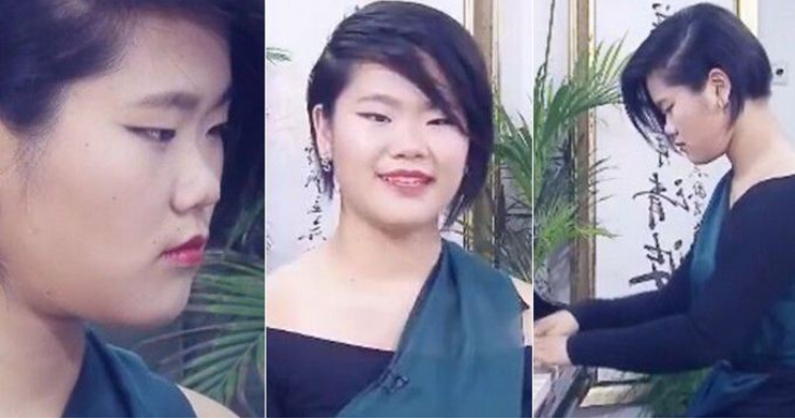 毕福剑23岁女儿近照曝光，长相随父，但另类发型让非主流甘拜下风