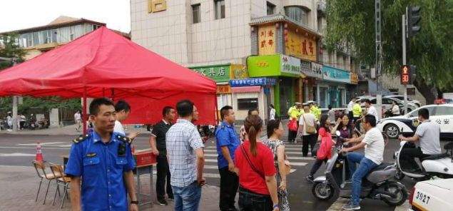 太原小店区，中考路上城管护考！