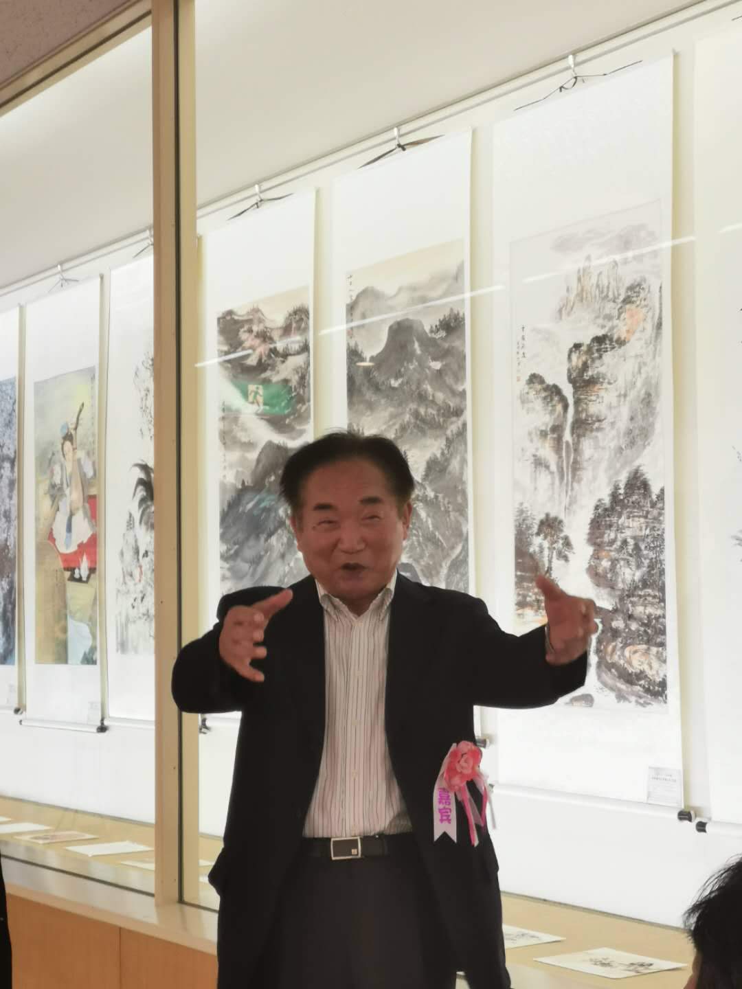  胡兴书应邀参加2019大美中国·第四届中日书画名家作品展