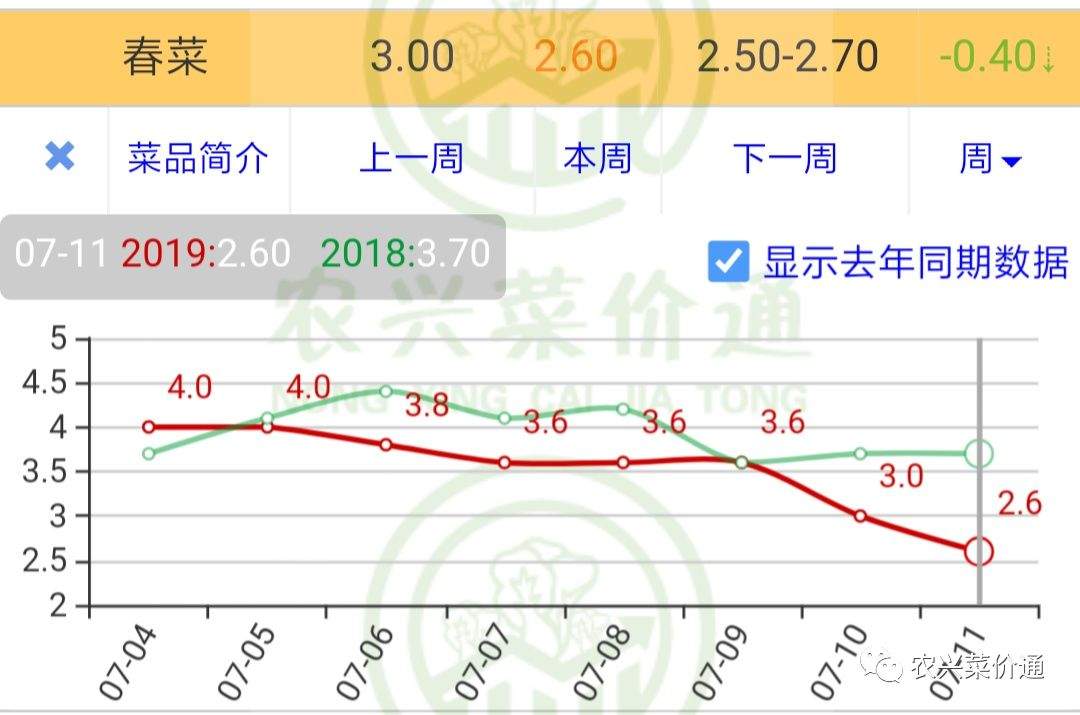 2019年7月11日销售市场行情