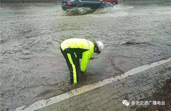 暴雨挡不住爱心，交广爱心帮帮团员雨中捡车牌无偿交交警