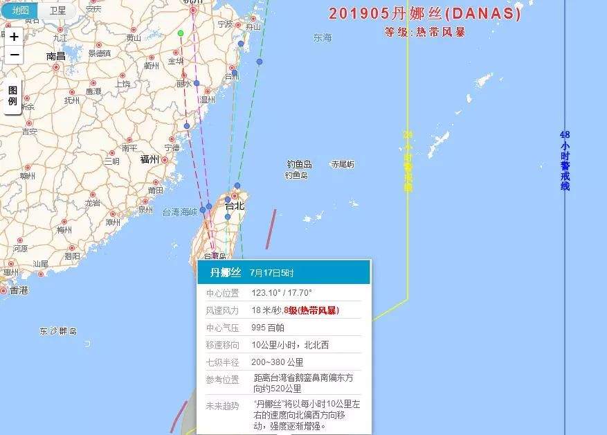 或要在台州登录！？5号台风“丹娜丝”路径又变了！6号台风也杀来了...