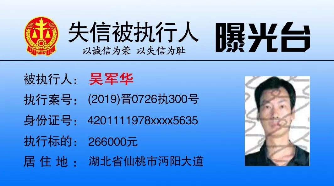 曝光 | 4地，22人又被曝光！让失信人无处遁形！