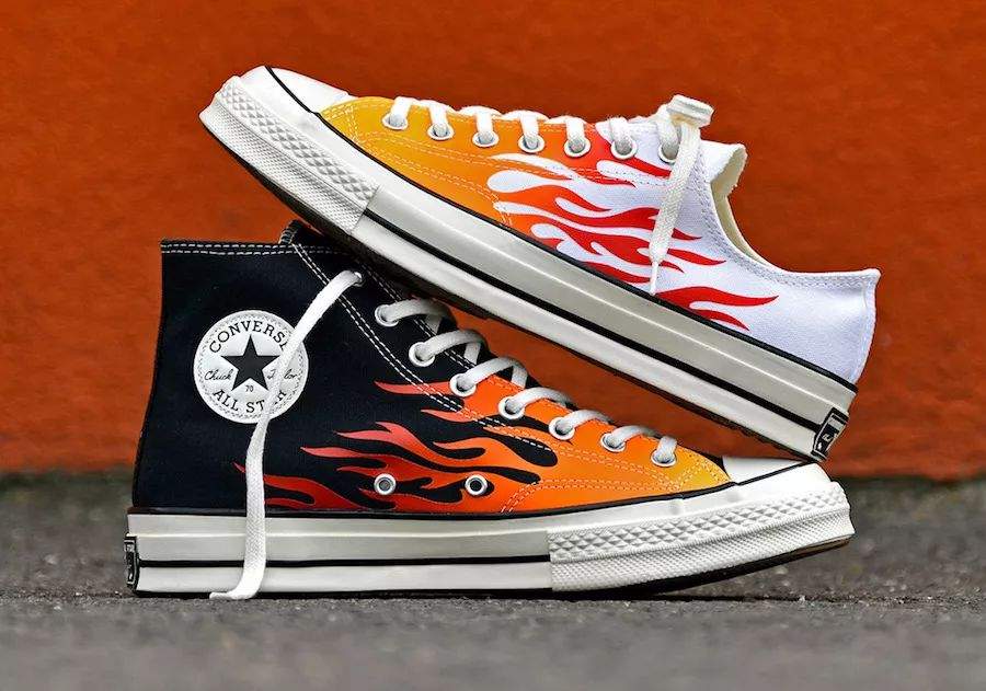 抢眼醒目的火焰纹饰！这双 Converse Chuck 70 官网还能买！