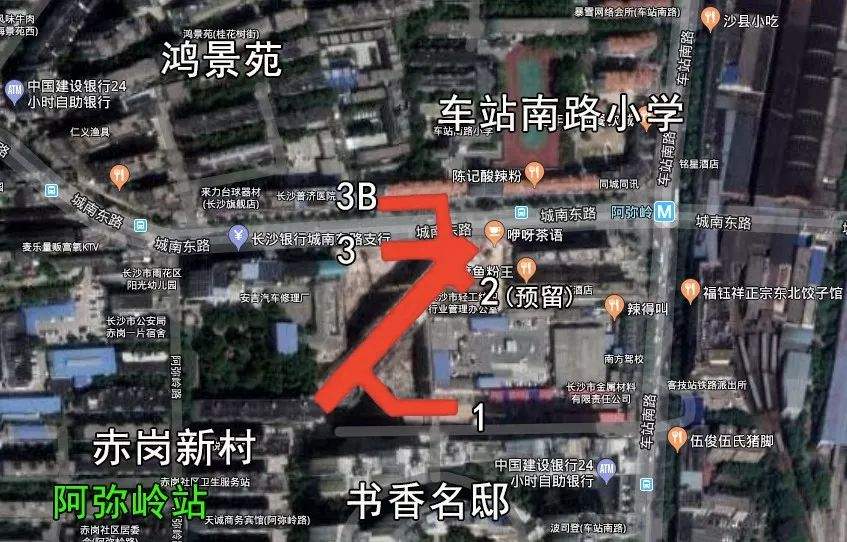 长沙地铁3号线最新消息！出入口在建！各站出入口位置出炉，有没有你家附近的？