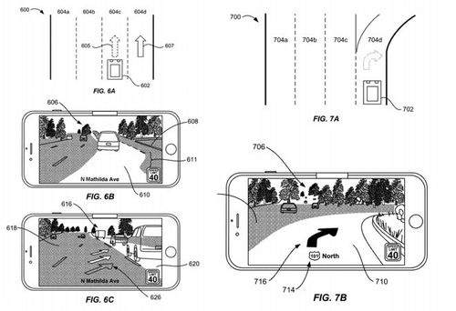 苹果AR地图专利公布：根据路况实时导航