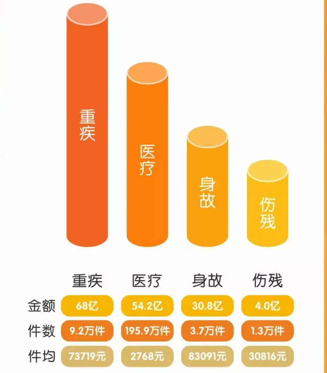 看了2019半年理赔报告，我的几点直观感受