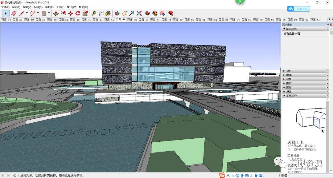 1037一批文化建筑su精细模型