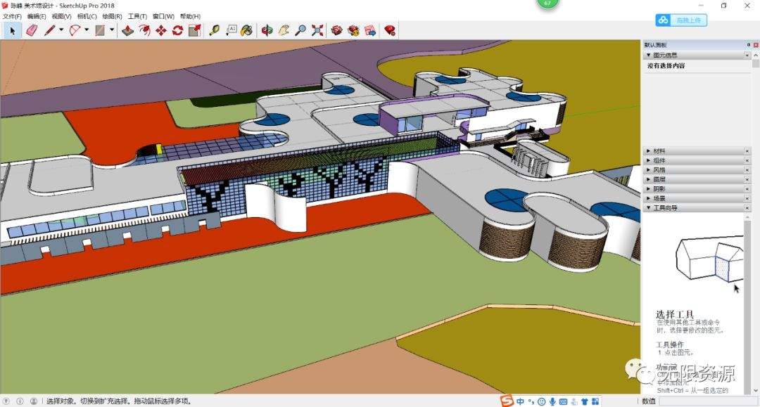 1037一批文化建筑su精细模型