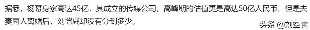 杨幂刘恺威终于彻底分家？女方45亿男方只有2亿？网友：小糯米呢