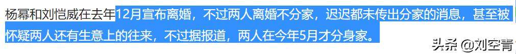 杨幂刘恺威终于彻底分家？女方45亿男方只有2亿？网友：小糯米呢