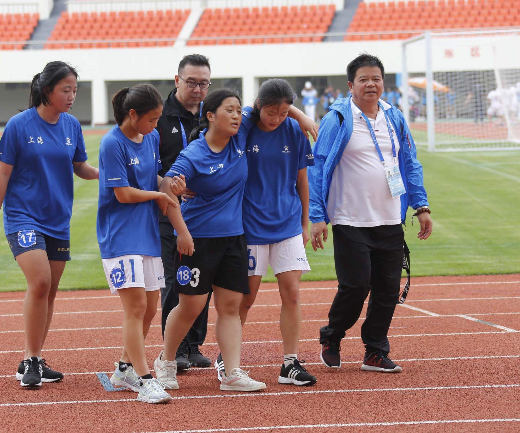 二青会女子U16组足球与田径全能项目决赛在长治体育中心举行 