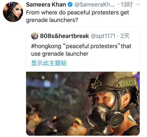 为香港怒怼希拉里的美国选美冠军火了，又在推特上连写14句“HongKongIsChina”