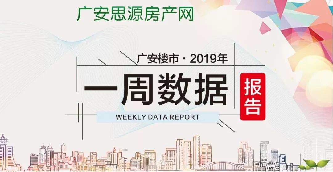 广安楼市周刊丨（2019）第32期住宅成交399套均价5202.50元/㎡