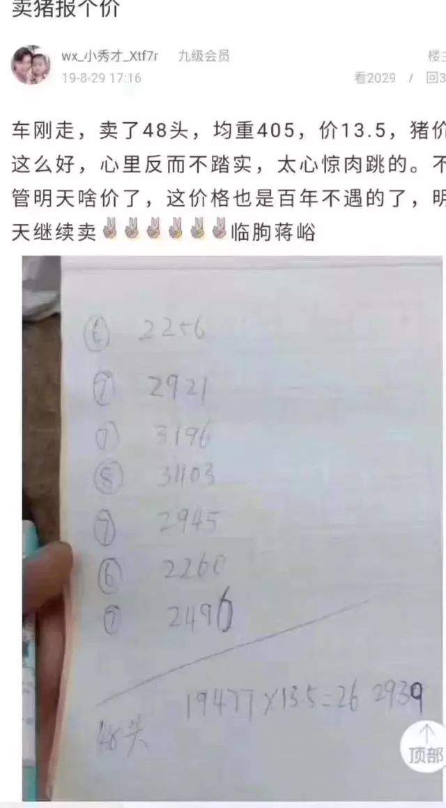 什么？48头猪卖了26万，价格百年不遇！