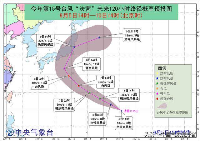 台风排队来！15号台风法茜生成，权威预测：将直捣日本东京