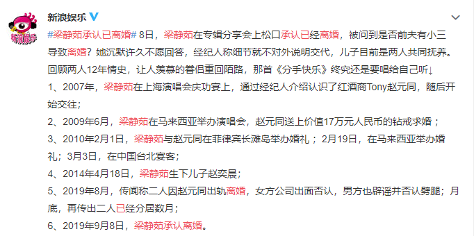 梁静茹承认离婚：可惜不是你，陪我到最后！